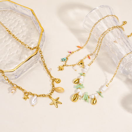 1 paire de colliers pendentifs tortues DIY en acier inoxydable étanche pour femmes, collection romantique 2
