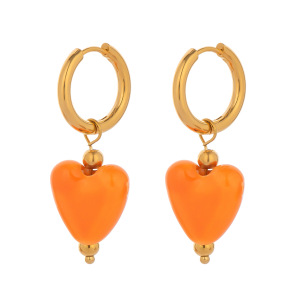 1 Paire De Boucles D'Oreilles Pendantes En Forme De Cœur h5 Image5