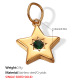 Pendentif en or et pierre verte Image14