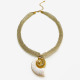 Collier conque en or 