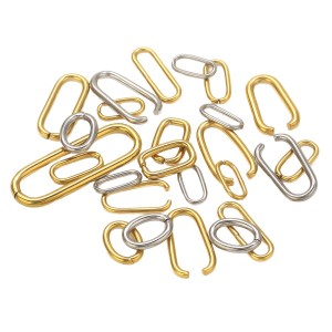 Maillons Et Connecteurs En Acier Inoxydable Doré De Forme Irrégulière, Série Simple À Faire Soi-Même h5 Image5