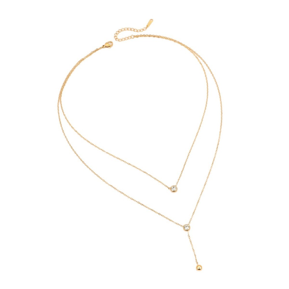 Colliers Superposés Pour Femmes, En Acier Inoxydable Imperméable, Couleur Or, De La Marque Daily Chain Image5