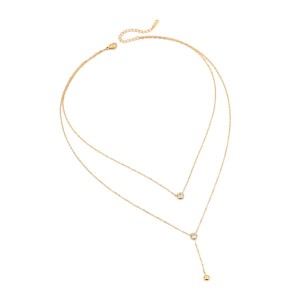 Colliers Superposés Pour Femmes, En Acier Inoxydable Imperméable, Couleur Or, De La Marque Daily Chain h5 Image5