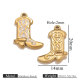 Gouttes d'huile unilatérales Gold Shoes - Blanc Image6