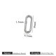 Couleur acier 1,5*6,5*19 Image6