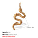 Pendentif simple face en or massif Image6