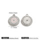 Diamant rose rond en acier Image10