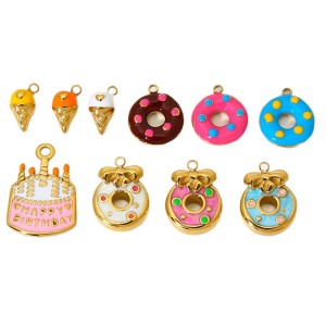 Pendentifs Géométriques Doux En Acier Inoxydable Étanche Couleur Or h5 Image5