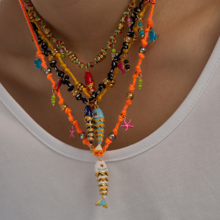 Colliers à pendentif en cuivre pour femmes, série luxueuse, élégants, en forme de poisson