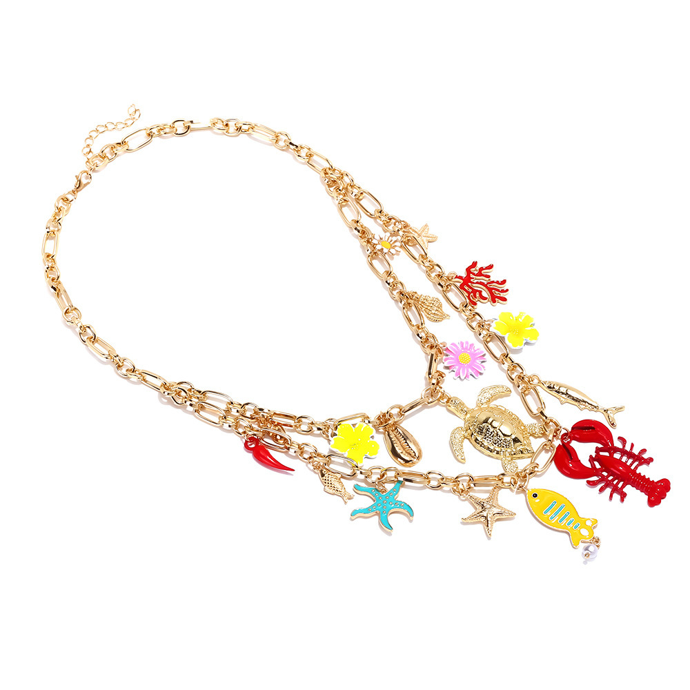 Collier Superposé En Alliage Océanique 1 Pièce Image2
