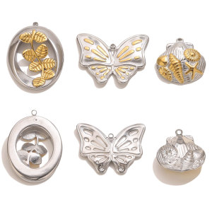 Pendentif Papillon De Luxe En Acier Inoxydable Étanche Pour Femme (1 Pièce) h5 Image4