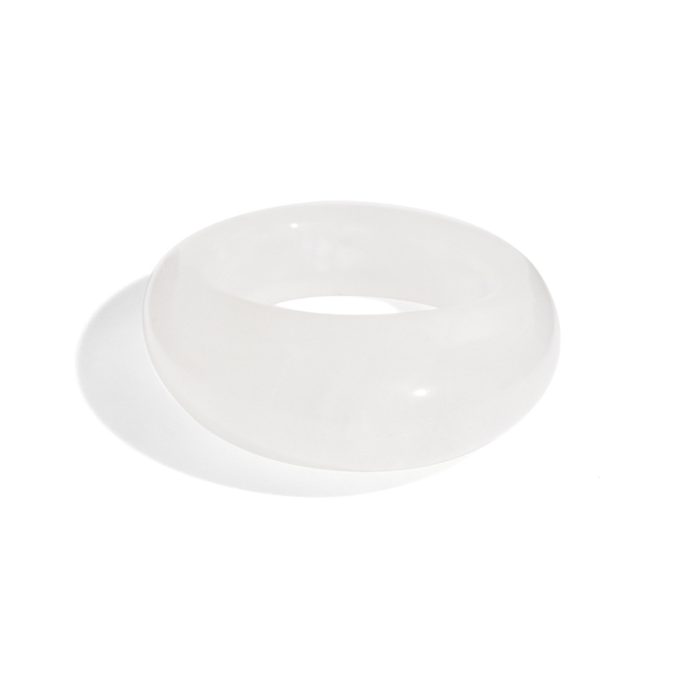 Bague Classique En Pierre Naturelle De Couleur Unie Pour Femme, 1 Pièce