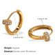 Boucles d'oreilles en or et diamants blancs Image3