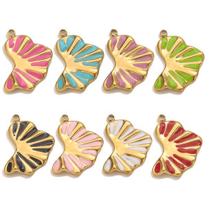 Pendentif Femme En Acier Inoxydable Coloré, Étanche, Couleur Or (1 Pièce) h5 Image3