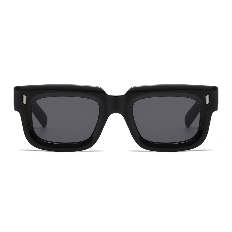 1 Paire De Lunettes De Soleil Simples Pour Femmes, Couleur Unie Et Décontractée Image2