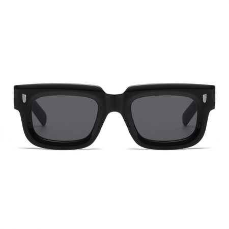 1 paire de lunettes de soleil simples pour femmes, couleur unie et décontractée 2