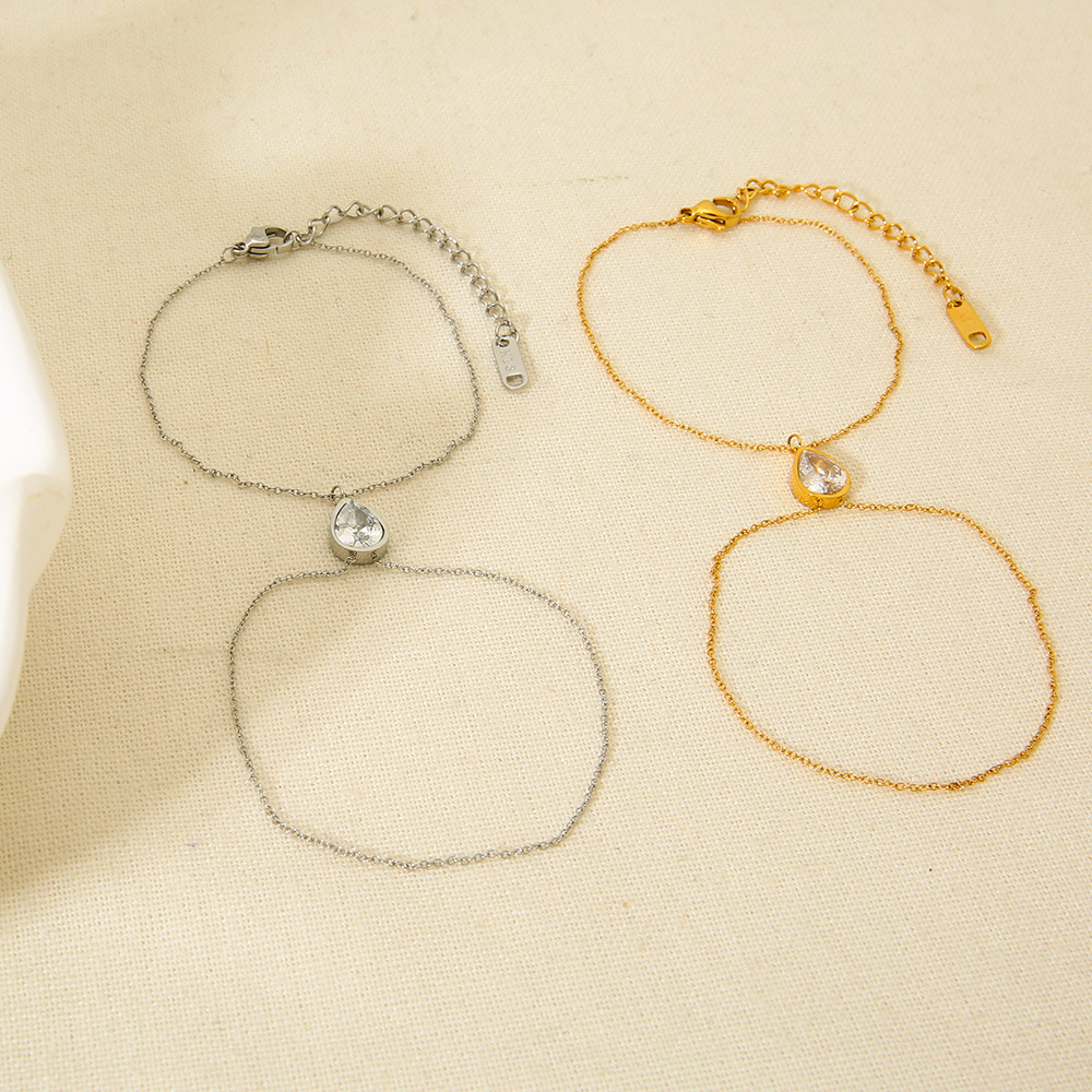 Bracelets Simples En Acier Inoxydable Pour Femmes Image3