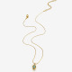 Collier en pierre bleu clair Image2