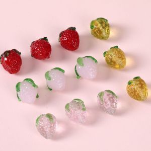 1 Pièce De Perles De Verre À Motif De Plantes Douces, Série Simple h5 Image3