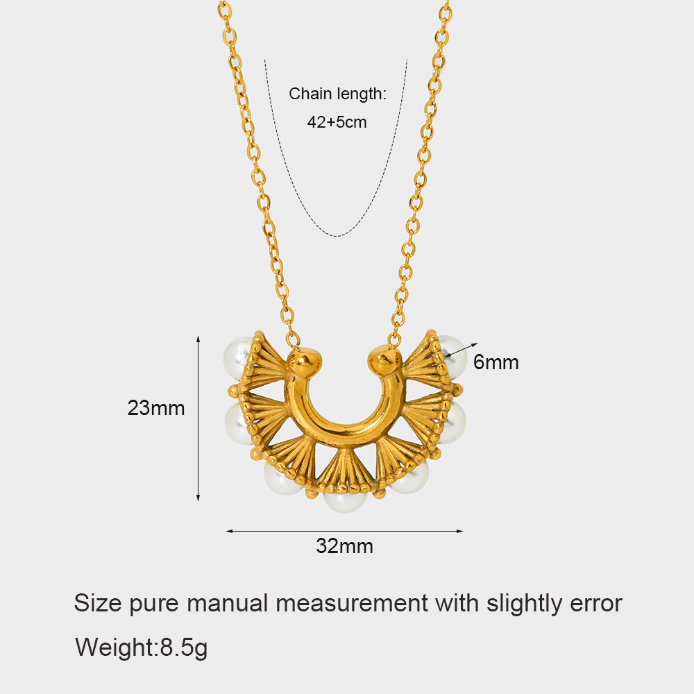 Colliers Pendentifs Géométriques Simples Pour Femmes, En Acier Inoxydable Étanche