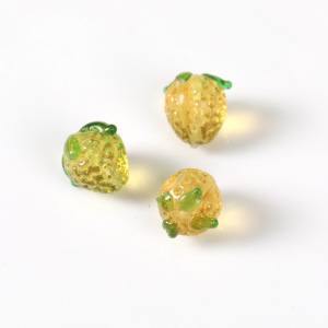 1 Pièce De Perles De Verre À Motif De Plantes Douces, Série Simple h5 