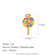 Pendentif Big Circle Candy - Or Image7