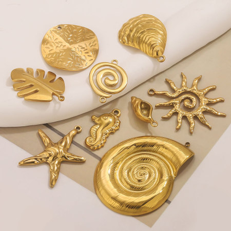  Pendentifs étanches en acier inoxydable, motif tortue, collection Daily Simple, bijoux pour femmes