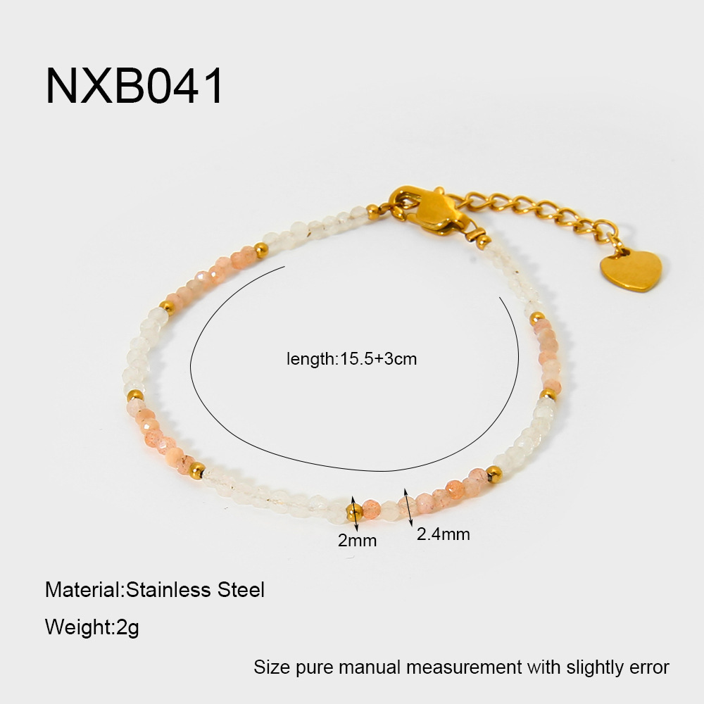 Bracelets De Perles Pour Femmes En Pierres Naturelles De La Série Classic 