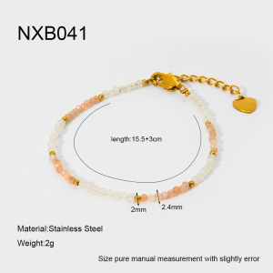 Bracelets De Perles Pour Femmes En Pierres Naturelles De La Série Classic h5 