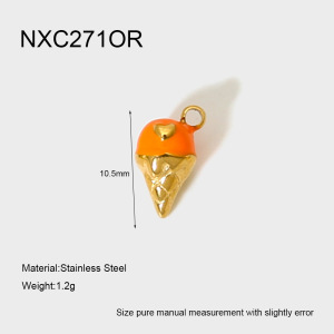 Pendentifs Géométriques Doux En Acier Inoxydable Étanche Couleur Or h5 