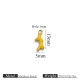 Pendentif double face en or avec goutte d'huile - branche d'arbre jaune Image59