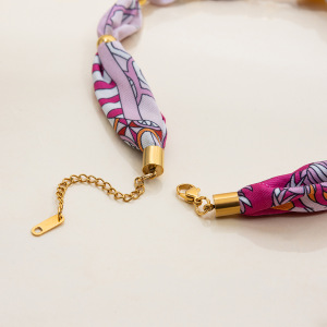 Collier Pendentif Femme Style Tropical En Acier Inoxydable Étanche Couleur Or (1 Pièce) h5 Image8