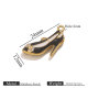 Talons hauts avec pendentif en or - noir Image4
