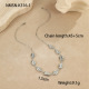 Collier coquillage lèvres en acier Image7