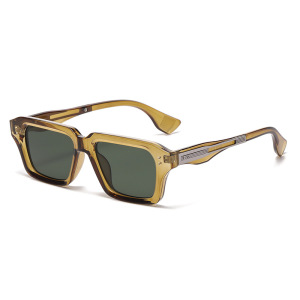 1 Paire De Lunettes De Soleil Classiques De Couleur Unie Pour Femme, Série Simple h5 Image4