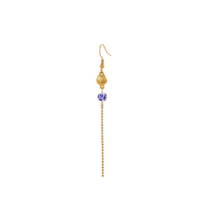 Boucles D'Oreilles Pendantes Géométriques Pour Femmes, En Acier Inoxydable Étanche, Couleur Or, Motif Vacances h5 Image5