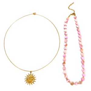 Collier De Perles En Forme De Cœur Et De Coquillage, 1 Pièce h5 Image5