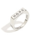 Bague longue lettre anglaise en acier/numéro 6 Image4