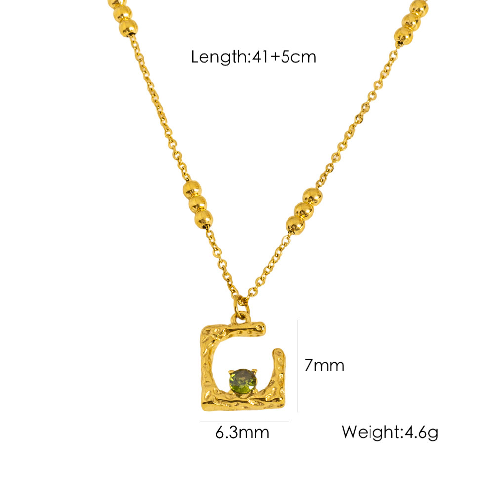 Collier Pendentif Vintage Et Élégant En Acier Inoxydable Étanche Pour Femme