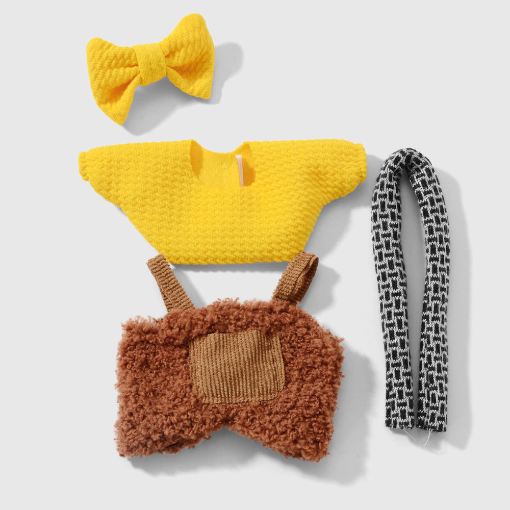 1 Ensemble De Vêtements De Poupée À Carreaux Mignons 