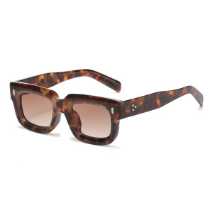 1 Paire De Lunettes De Soleil Simples Pour Femmes, Couleur Unie Et Décontractée h5 Image3