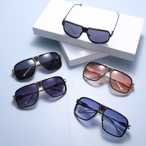 1 Paire De Lunettes De Soleil Simples Pour Femmes, Couleur Unie Et Décontractée h5 Image4