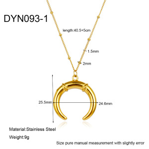 Colliers Pendentifs Rétro Soleil/Lune En Acier Inoxydable Étanches h5