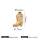 Chaussures dorées double face avec étoile à cinq branches et gouttes d'huile - Rose Image25