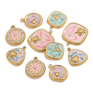 Pendentif Femme Étanche En Acier Inoxydable, À Monter Soi-Même (1 Pièce) h5 Image4