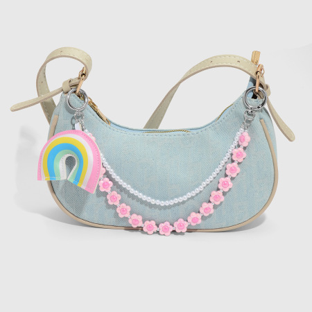 1 breloque pour sac à fleurs douces