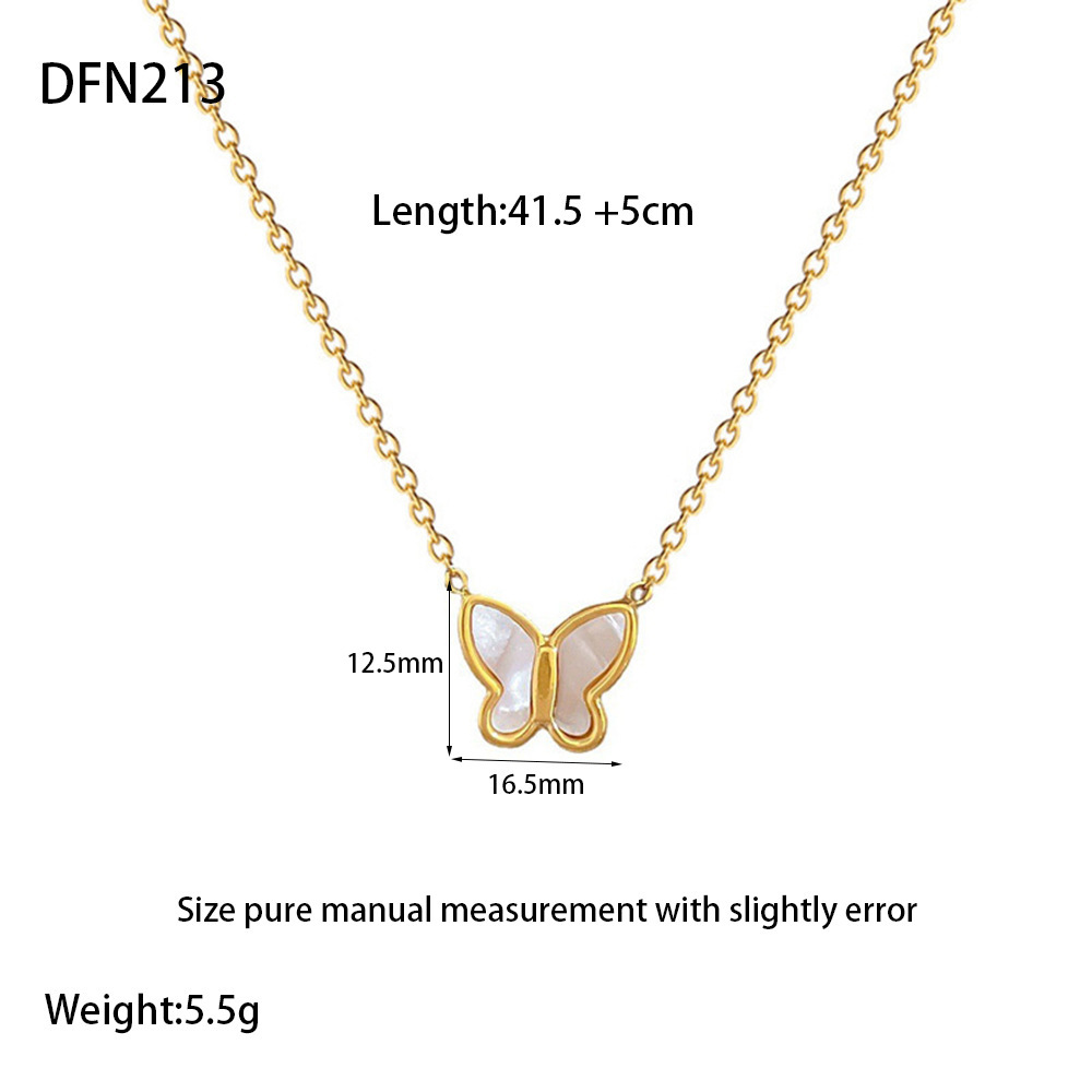 Colliers Pendentifs Pour Femmes, En Acier Inoxydable Étanche, Avec Nœud Papillon Romantique 