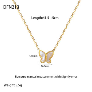 Colliers Pendentifs Pour Femmes, En Acier Inoxydable Étanche, Avec Nœud Papillon Romantique h5 