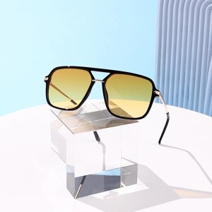 1 Paire De Lunettes De Soleil Tendance Et Décontractées À Imprimé Léopard Pour Femme h5 Image3