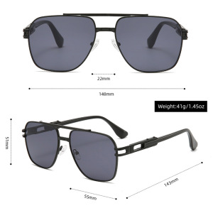 1 Paire De Lunettes De Soleil Simples Pour Femmes, Couleur Unie Et Décontractée h5 Image3